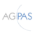 Logo der Arbeitsgemeinschaft Pädiatrische Allergologie und Pneumologie Süd e. V. mit Abkürzung der Arbeitsgemeinschaft unterteilt in blauer und grauer Farbe auf weißem Hintergrund und einer runden grauen Linie links mitten durch die Abkürzung.